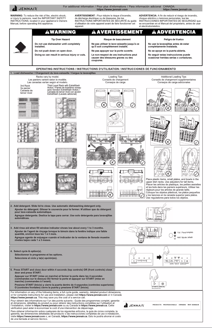 Image de la première page du manuel de l'appareil JDPSS244PM