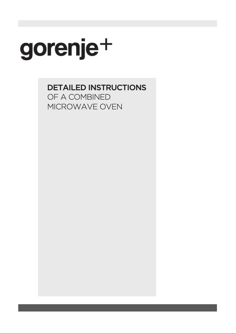 Page n°1 - Manuel utilisateur Gorenje GCM512X