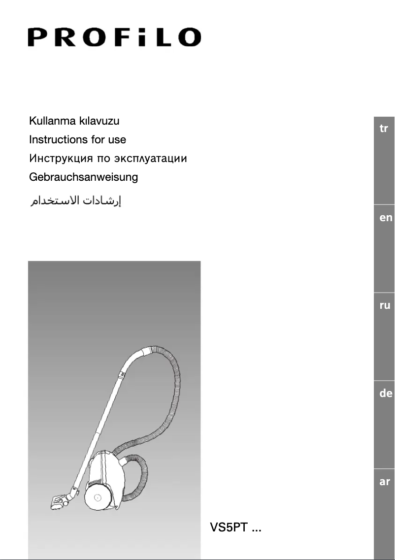 Página 1 del manual Manual de usuario Profilo VS5PT24WET