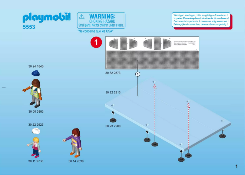 Página 1 del manual Manual de usuario Playmobil Summer Fun Boat Swings 5553