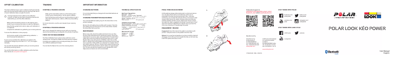 Page 1 de la notice Manuel utilisateur Polar Look Kéo Power