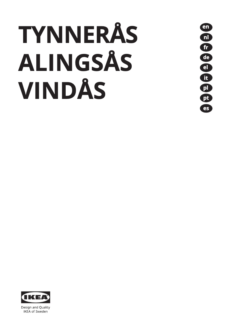 Image de la première page du manuel de l'appareil VINDÅS 005.680.59