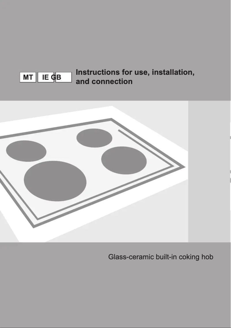 Page n°1 - Guide d'installation Gorenje ECS880USC