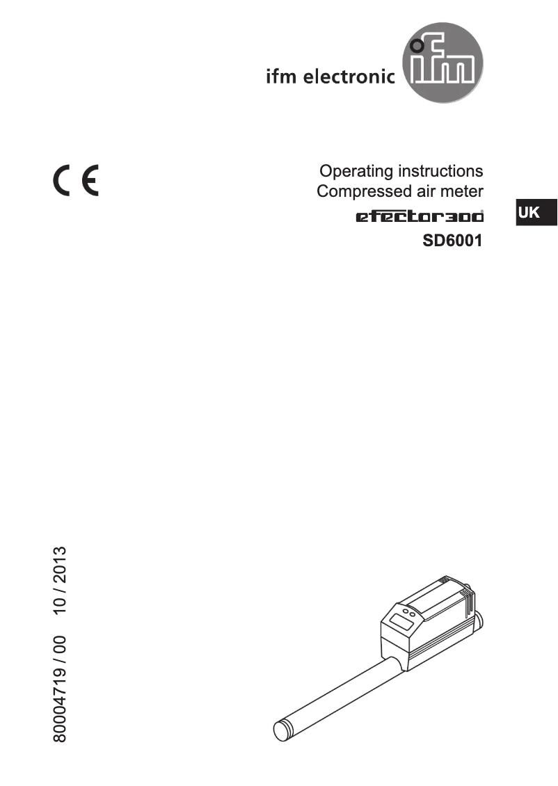 Image de la première page du manuel de l'appareil SD6001