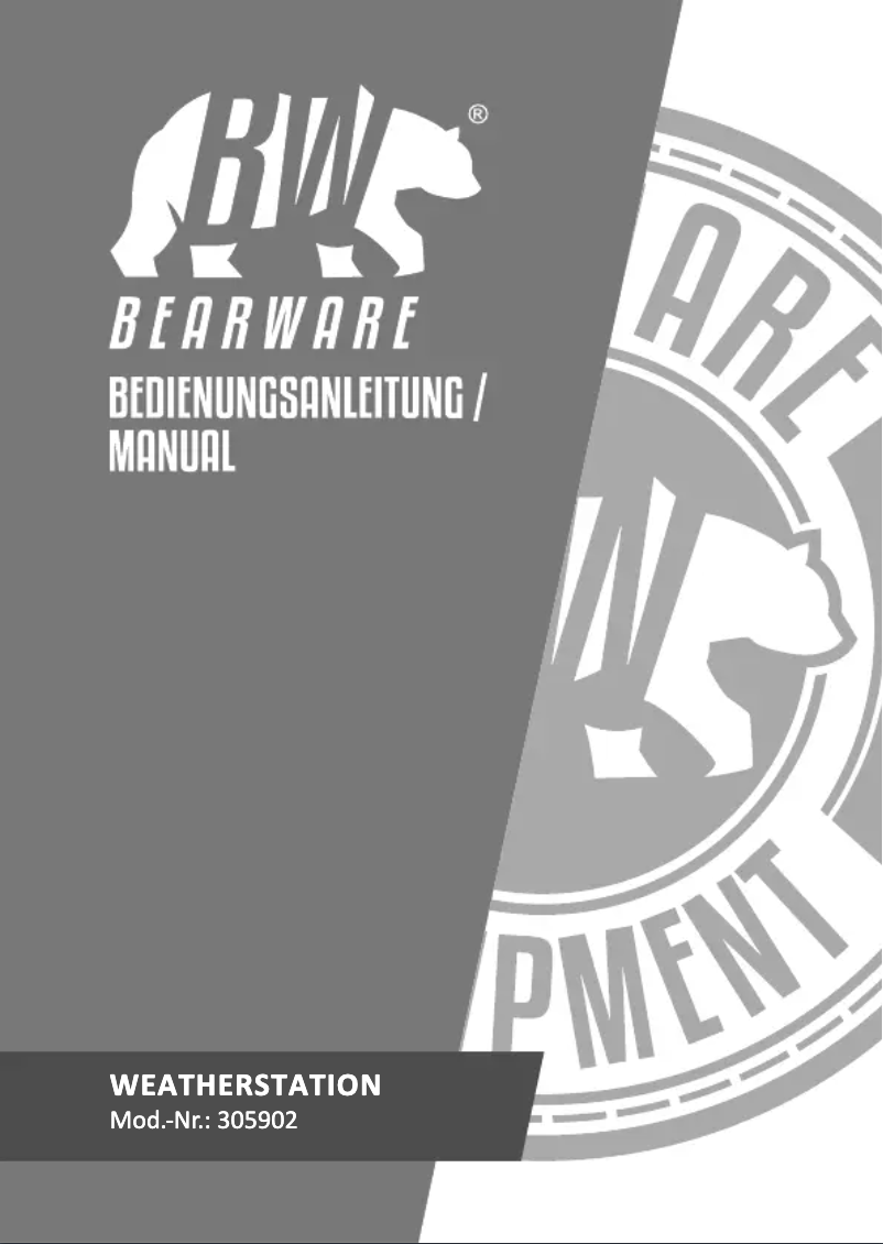 Page 1 de la notice Manuel utilisateur Bearware 305902