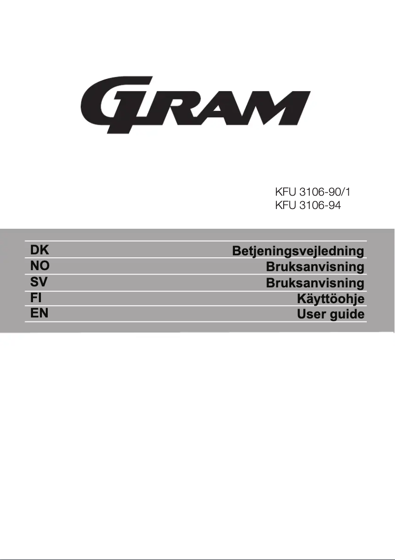 Image de la première page du manuel de l'appareil KFU 3106-94