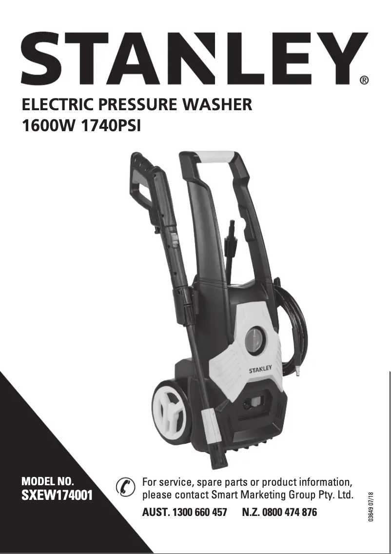 Page n°1 - Manuel utilisateur Stanley SXEW174001