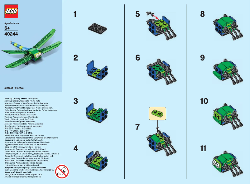 Página 1 del manual Manual de usuario Lego Dragonfly 40244
