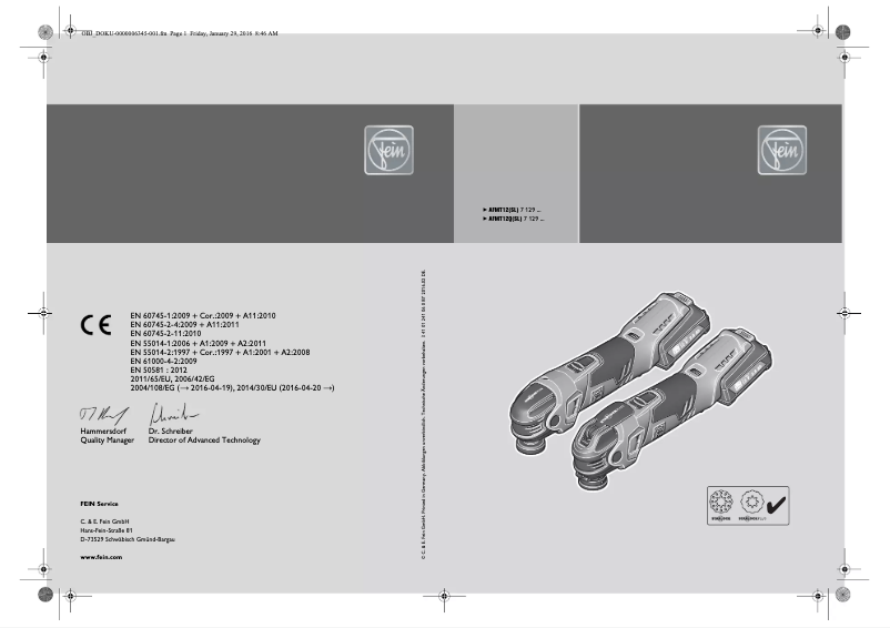 Image de la première page du manuel de l'appareil Accu MultiTalent QuickStart AFMT12QSL