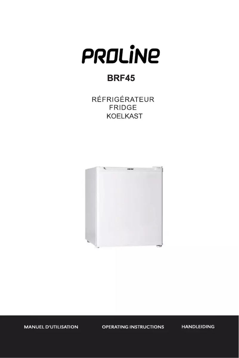 Page n°1 - Manuel utilisateur Proline BRF45