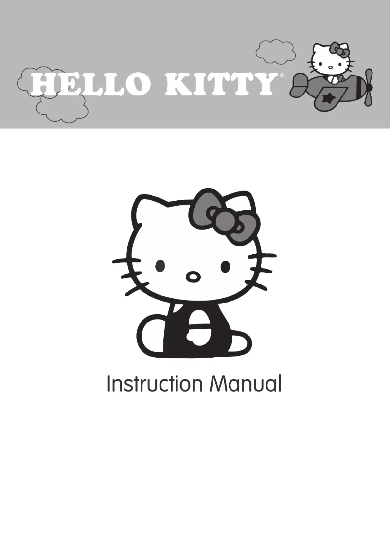 Page 1 de la notice Manuel utilisateur Janome Hello Kitty 13512