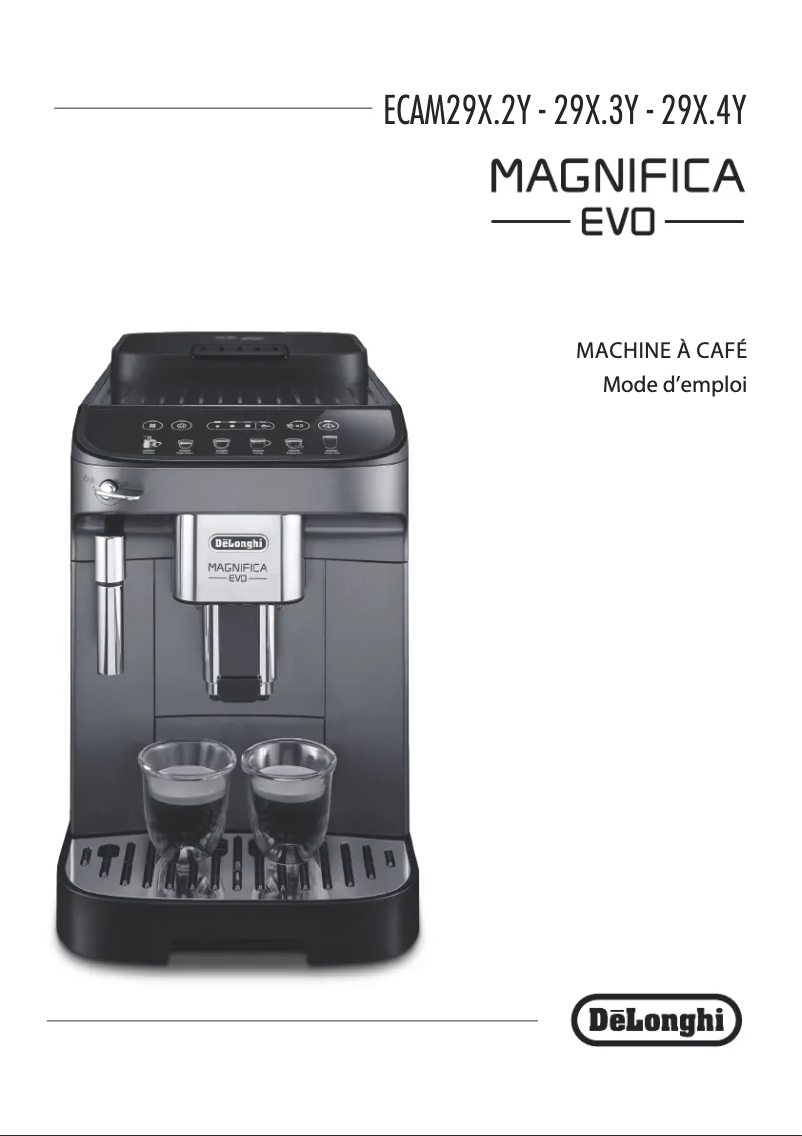 Page 1 de la notice Manuel utilisateur DeLonghi Magnifica EVO ECAM290.31.SB
