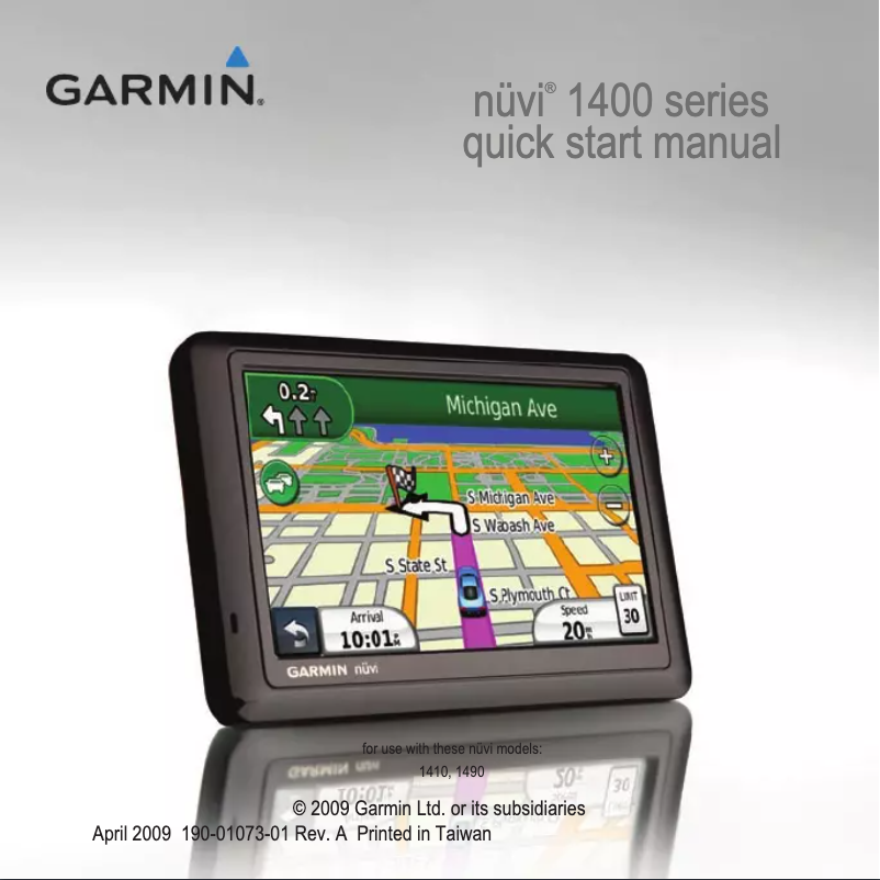 Page n°1 - Manuel utilisateur Garmin Nuvi 1450T