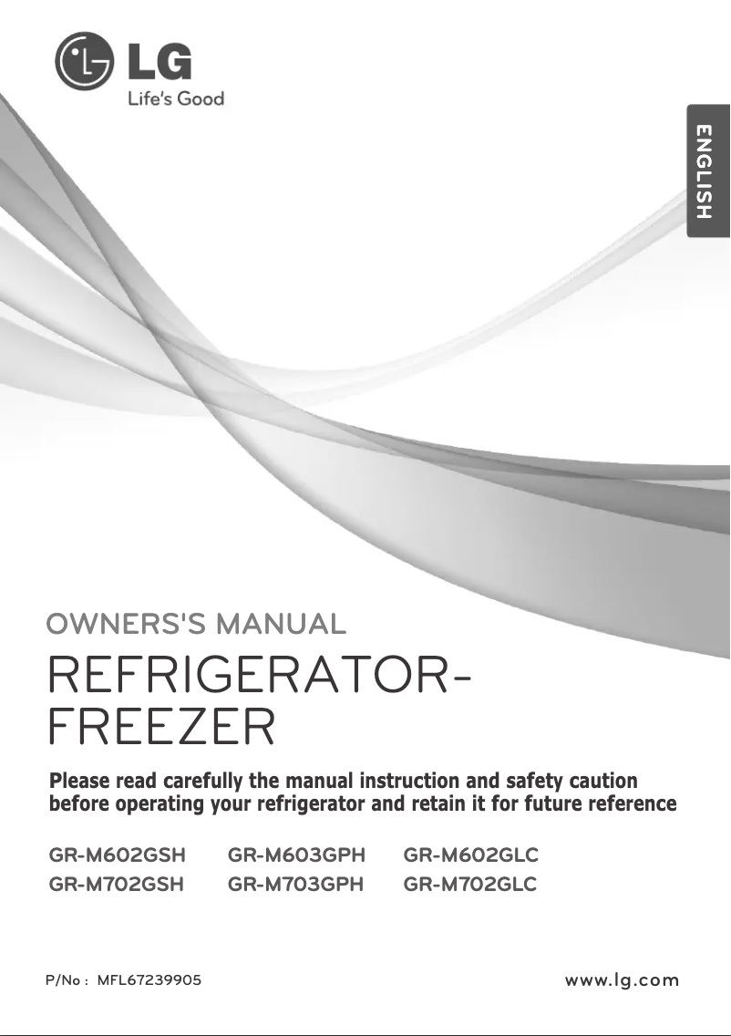 Página 1 del manual Manual de usuario LG GR-M702GLC