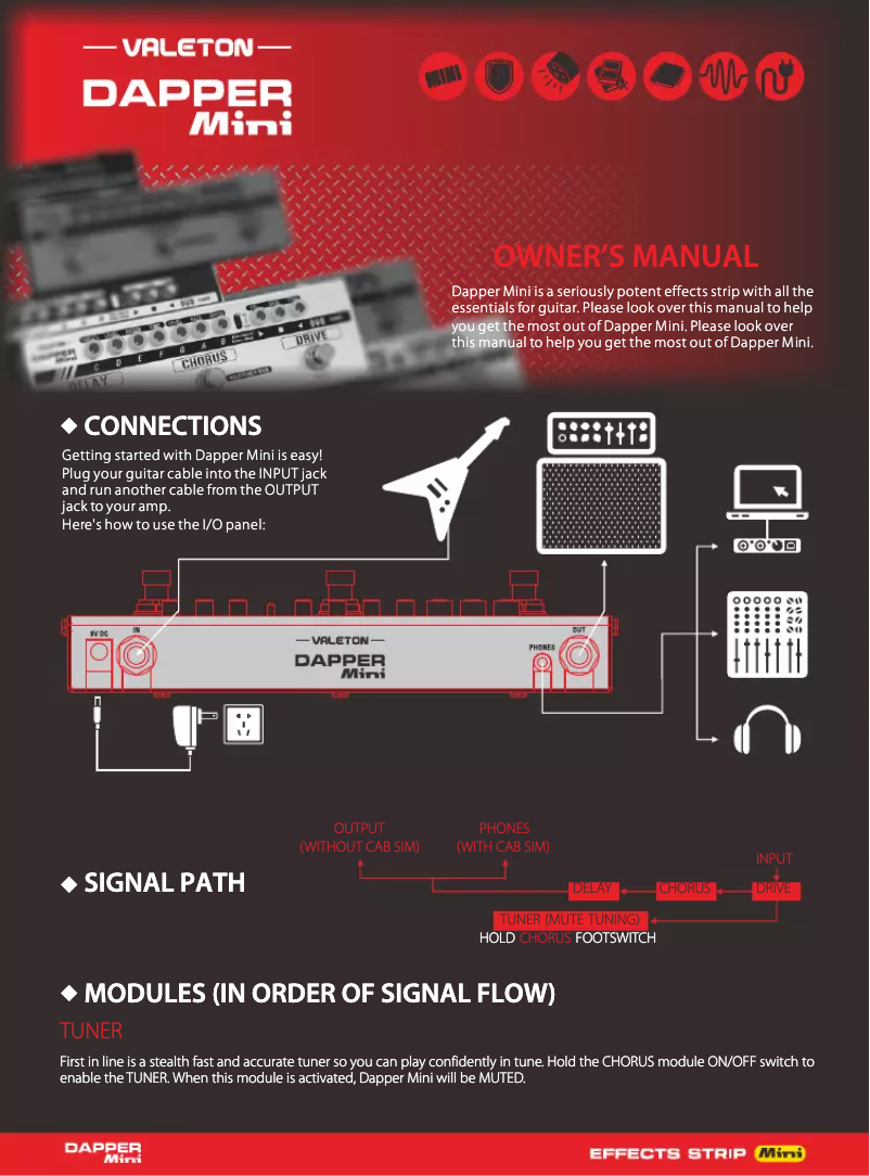 Image de la première page du manuel de l'appareil Dapper Mini