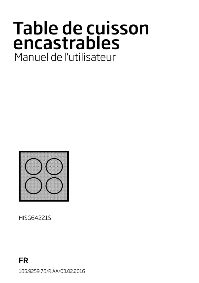 Page n°1 - Manuel utilisateur Beko HISG64221S