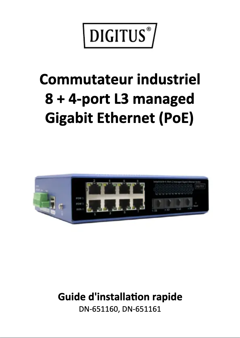 Page n°1 - Manuel utilisateur Digitus DN-651160