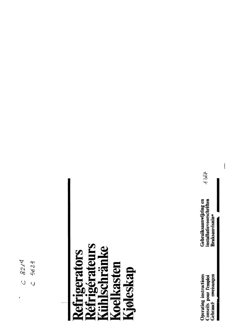 Image de la première page du manuel de l'appareil C 5623