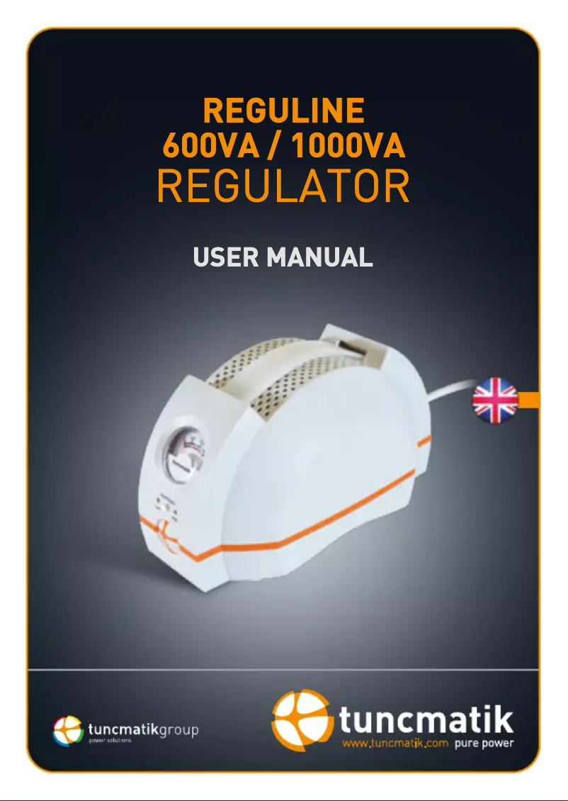 Página 1 del manual Manual de usuario Tuncmatik Reguline 600 VA