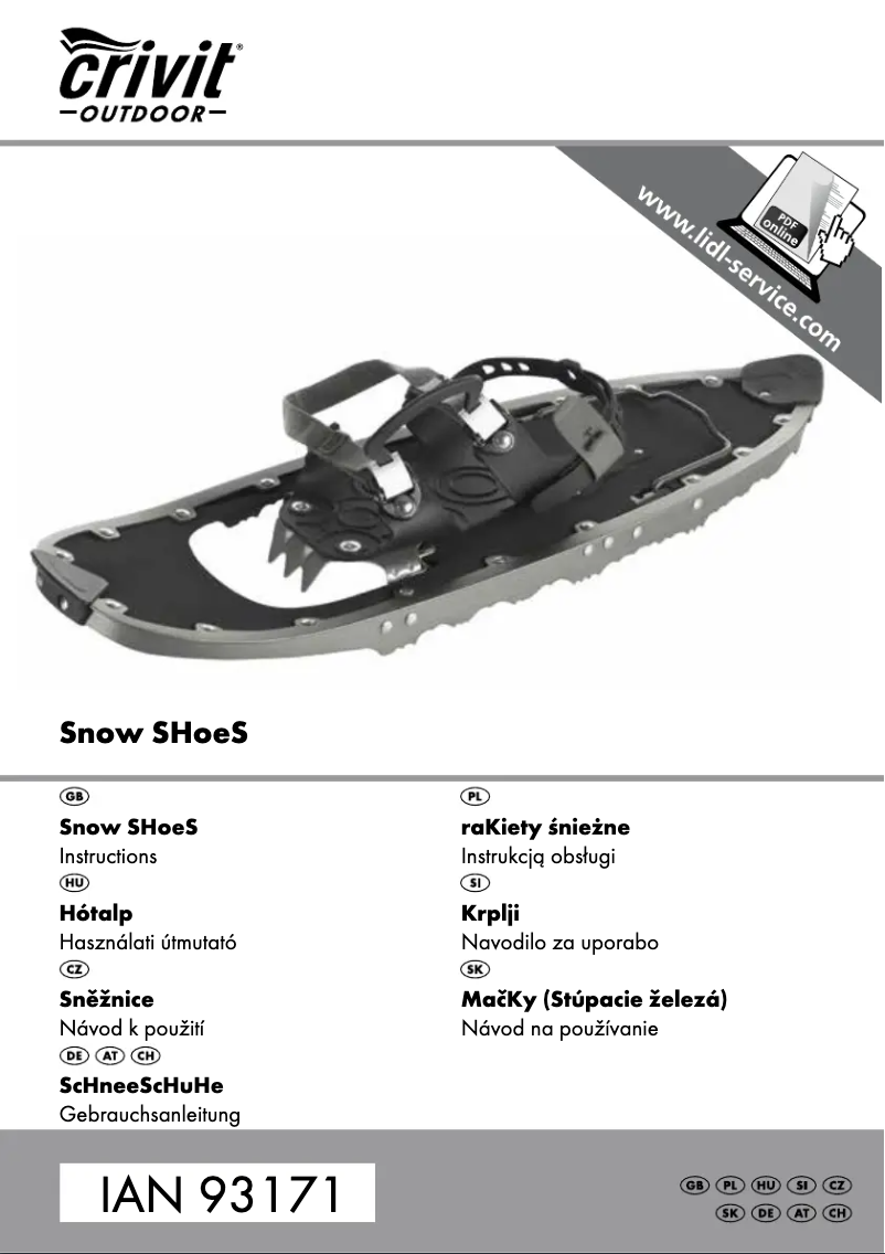 Image de la première page du manuel de l'appareil IAN 93171