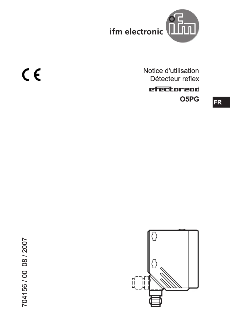 Image de la première page du manuel de l'appareil O5G500