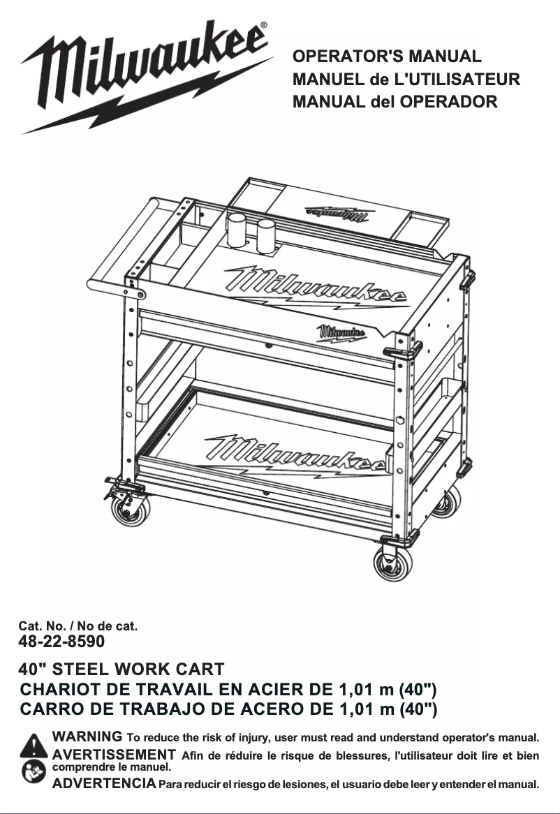 Page n°1 - Manuel utilisateur Milwaukee 48-22-8590