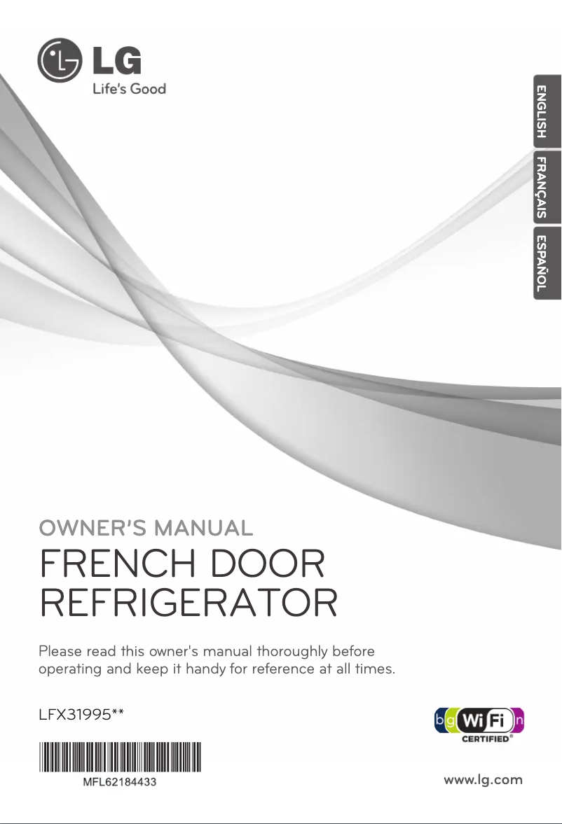 Page 1 de la notice Manuel utilisateur LG LFX31995ST