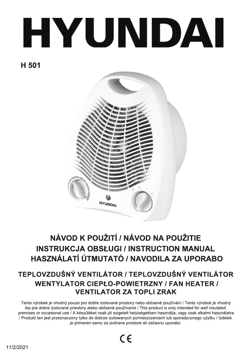 Image de la première page du manuel de l'appareil H 501