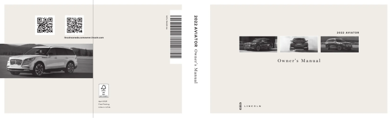 Page n°1 - Manuel utilisateur Lincoln Aviator (2022)