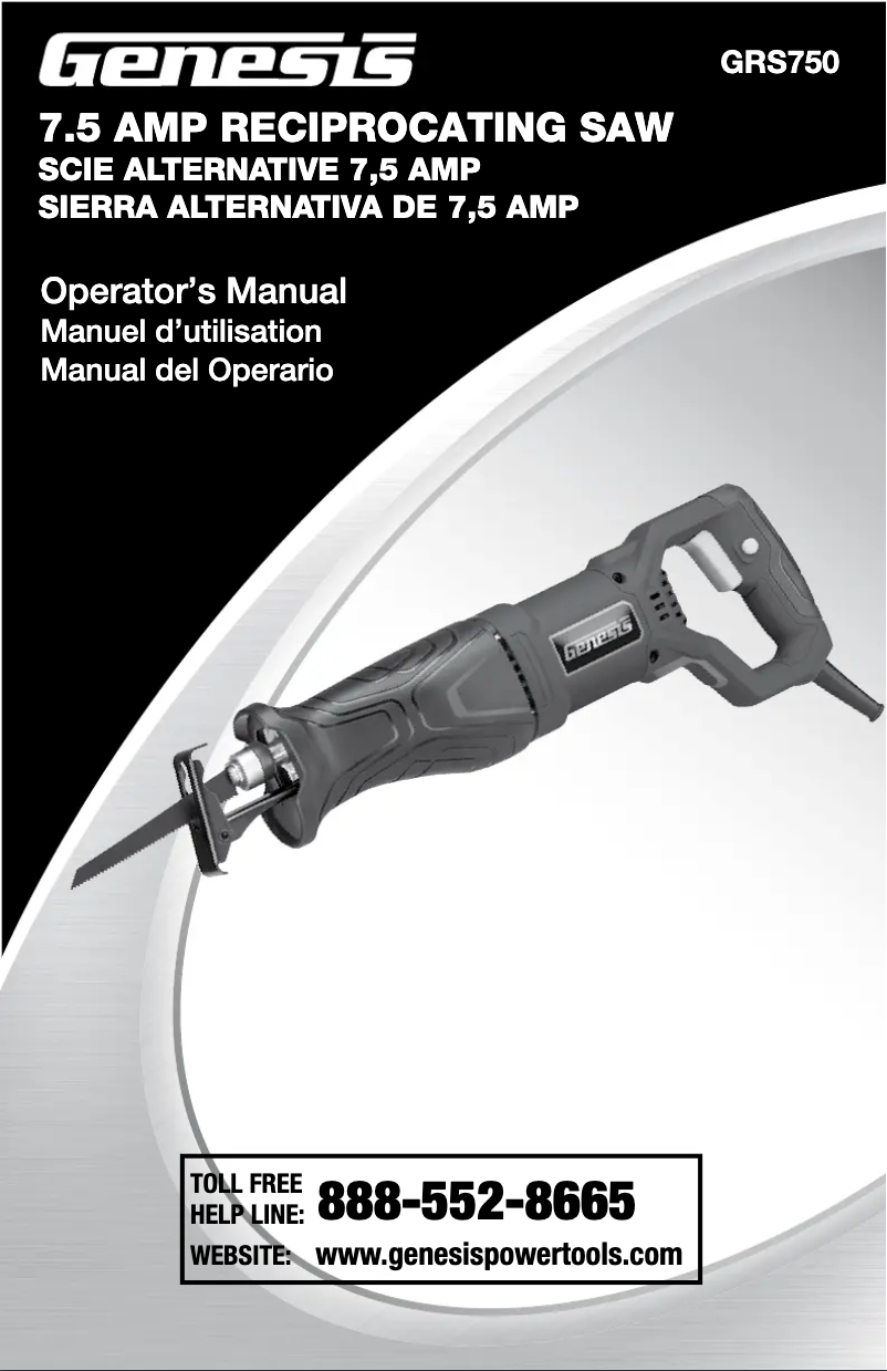 Imagen de la primera página del manual del dispositivo GRS750