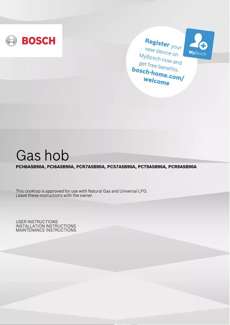 Page 1 de la notice Guide d'installation Bosch PCI6A5B90A