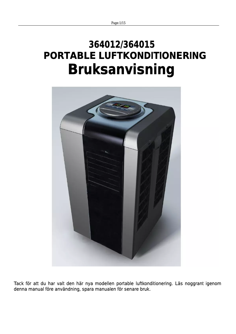 Page 1 de la notice Manuel utilisateur Retro 364012