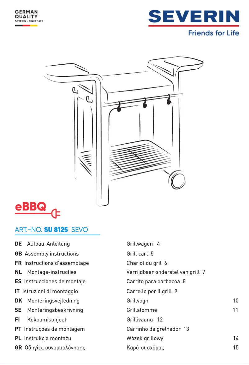 Page 1 de la notice Manuel utilisateur Severin SEVO SU 8125