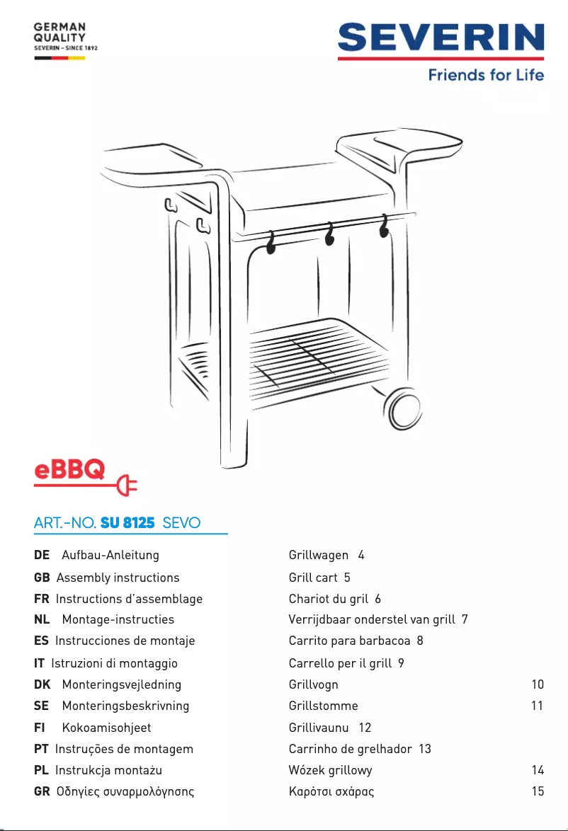Page n°1 - Manuel utilisateur Severin SEVO SU 8125