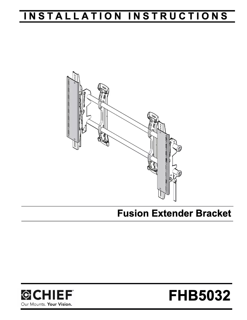 Page n°1 - Manuel utilisateur Chief Fusion FHB5032