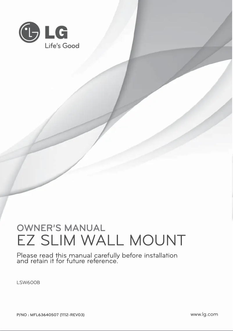 Image de la première page du manuel de l'appareil LSW600B