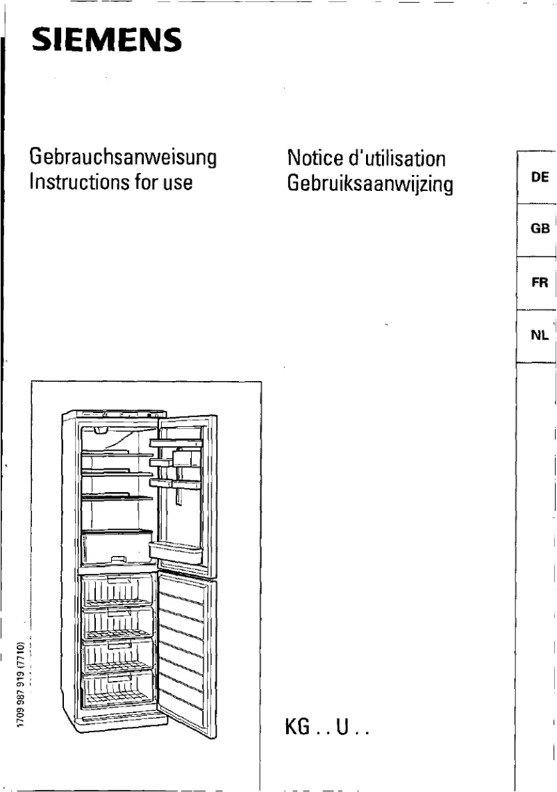 Page n°1 - Manuel utilisateur Siemens KG31U02