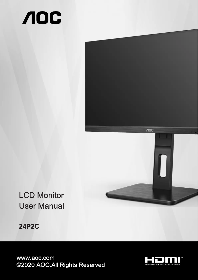 Page 1 de la notice Label énergétique AOC 24P2C