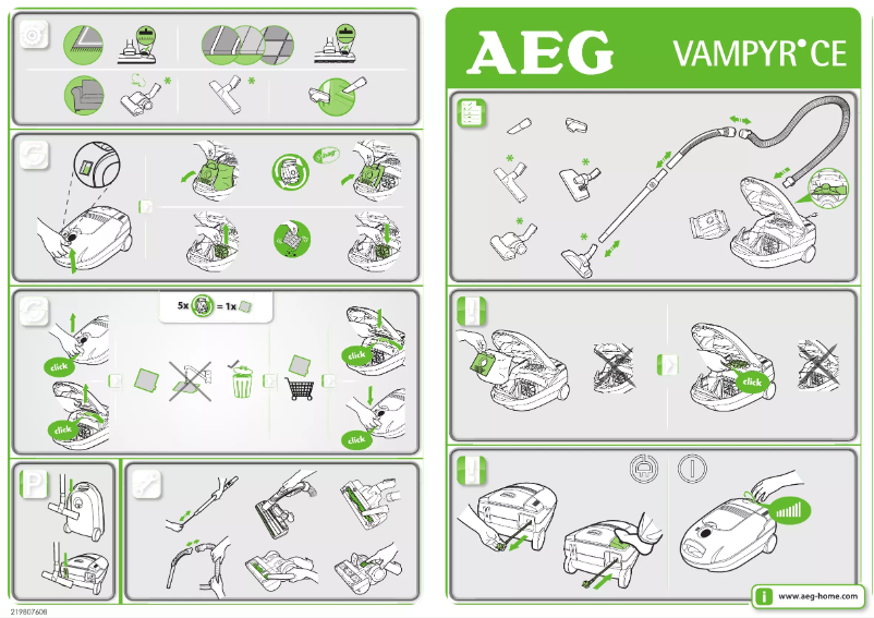 Page n°1 - Manuel utilisateur AEG CE4120EL