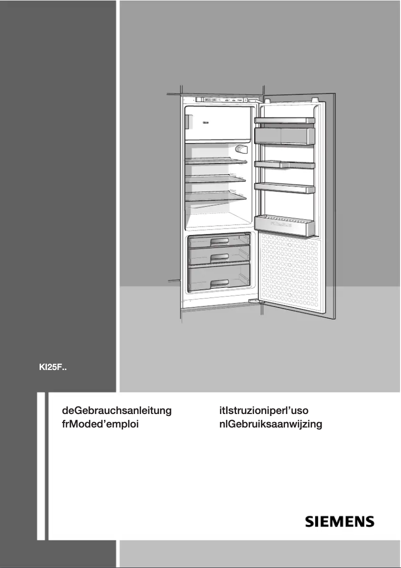 Page n°1 - Manuel utilisateur Siemens KI25FS70