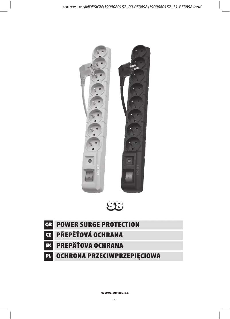 Page 1 de la notice Manuel utilisateur Emos P53899