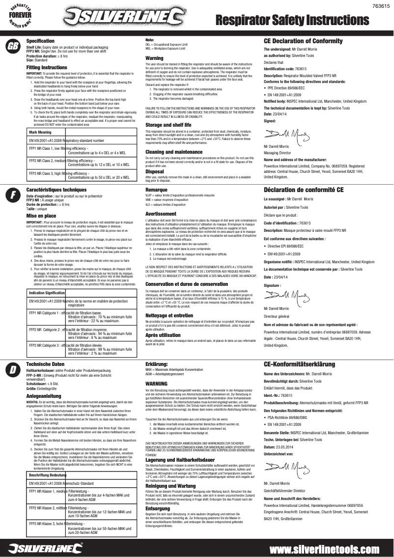 Image de la première page du manuel de l'appareil 763615
