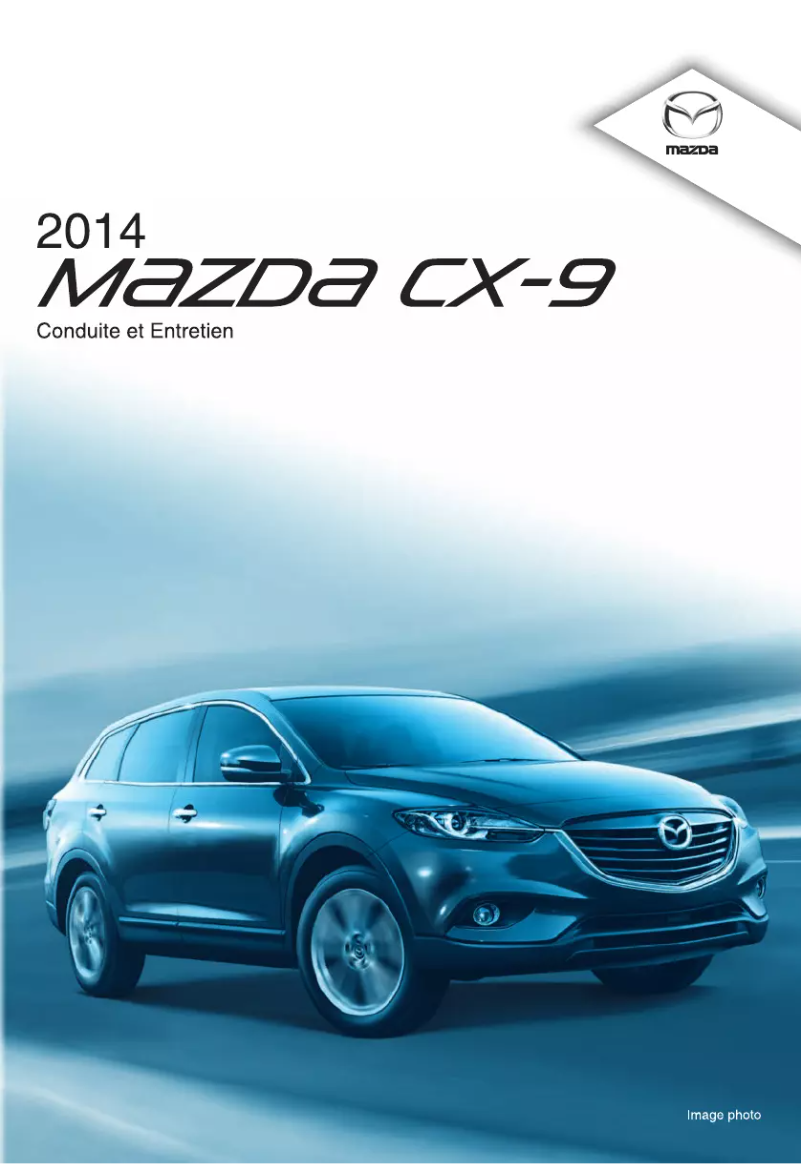 Page 1 de la notice Manuel utilisateur Mazda CX-9 (2014)