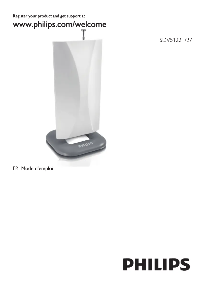 Page n°1 - Manuel utilisateur Philips SDV5122T