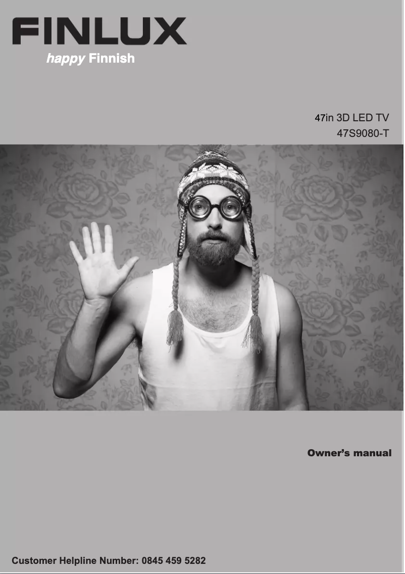 Page 1 of the manual User Manual Finlux 47S9080-T