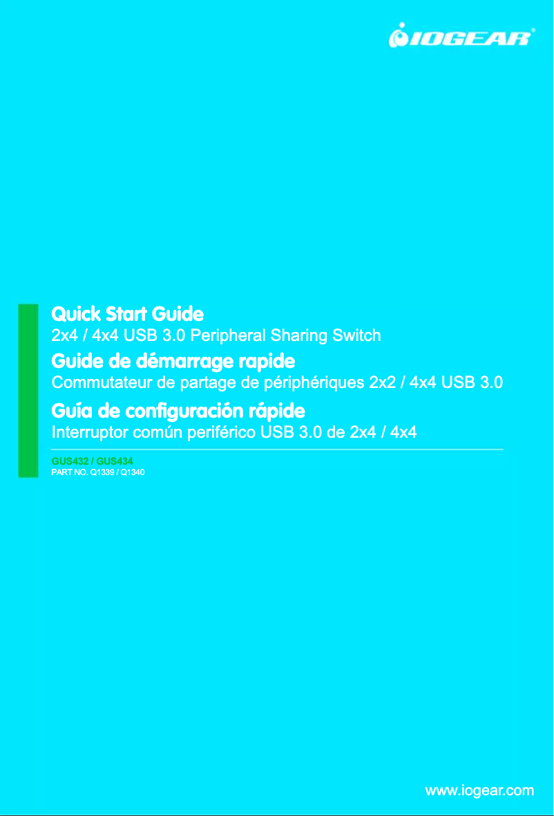 Page n°1 - Mode d'emploi iogear GUS434