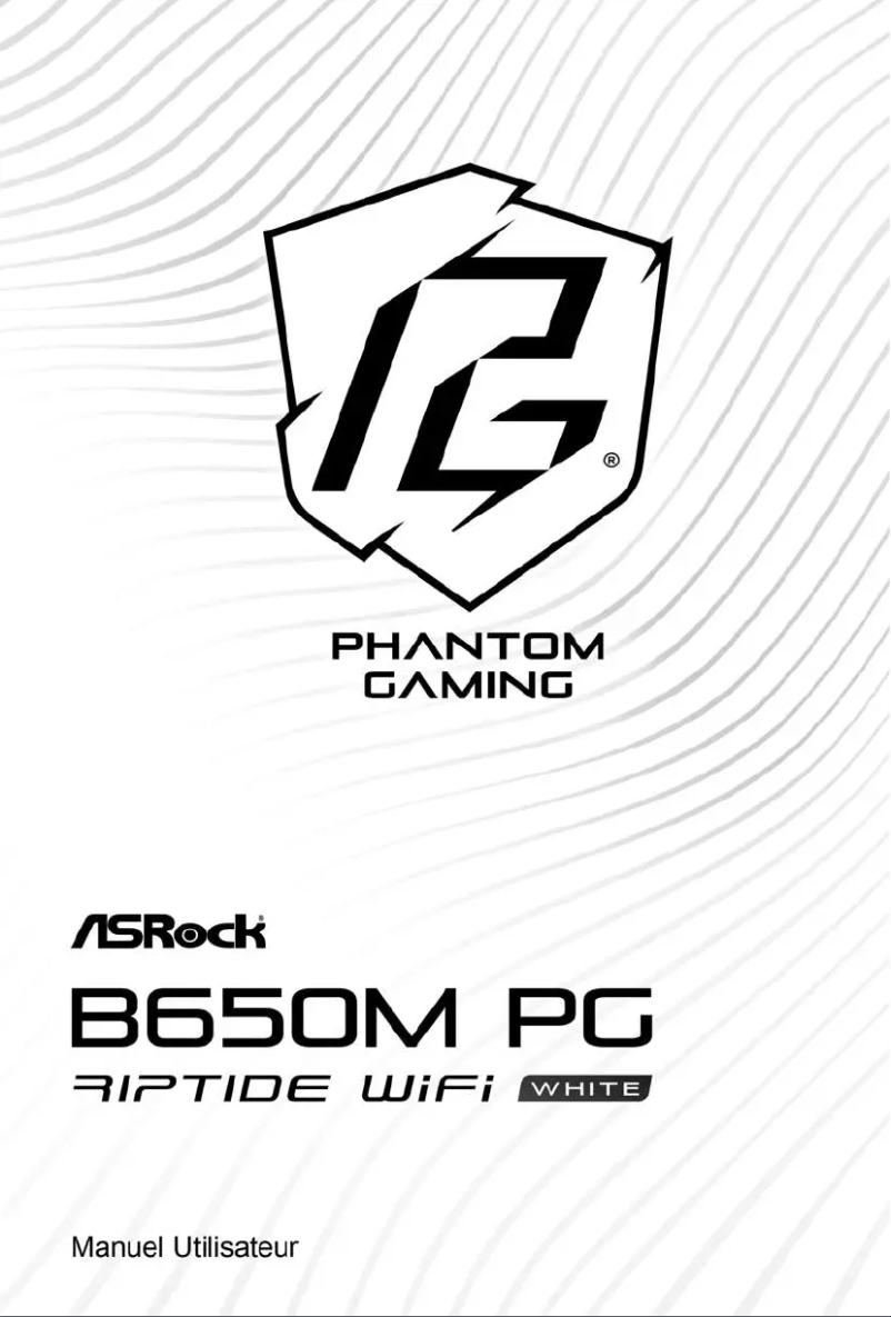 Page n°1 - Manuel utilisateur Asrock B650M PG Riptide WiFi