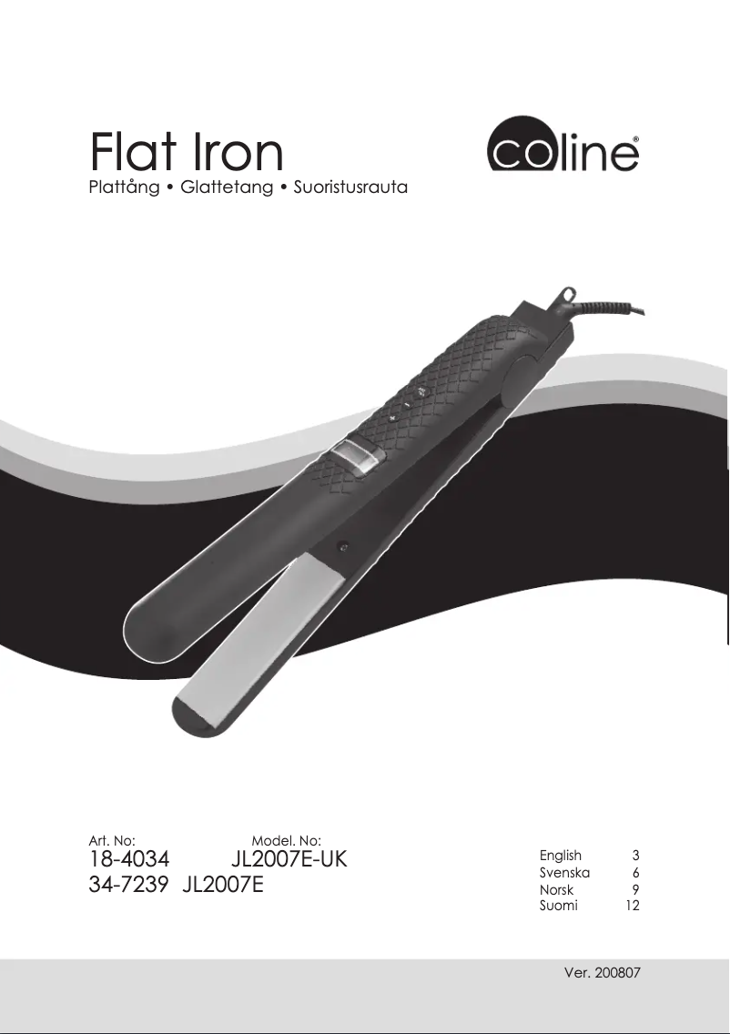 Página 1 del manual Manual de usuario Coline JL2007E