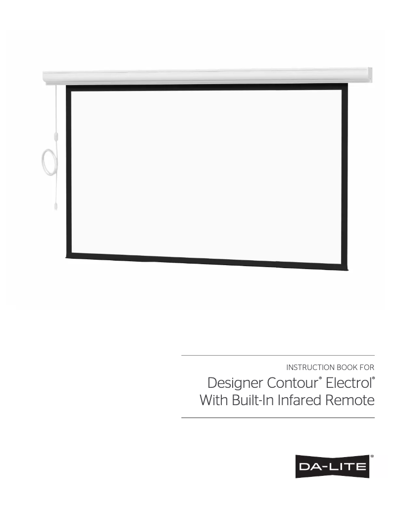 Image de la première page du manuel de l'appareil Designer Contour Electrol 89758W