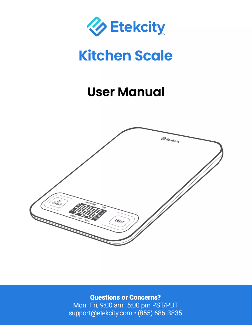 Page 1 de la notice Manuel utilisateur Etekcity EKS-C193